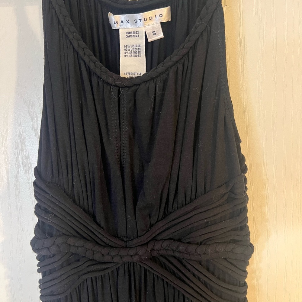 Max Studio Elegant Black Twisted Dress